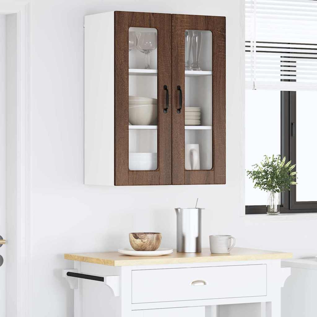 Dulap suspendat de bucatarie Stejar inchis 60 x 31 x 80 cm — imaginea 5