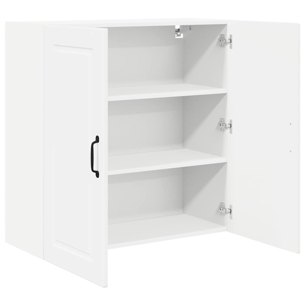 Dulap suspendat de bucatarie cu raft Alb lucios 80 x 31 x 80 cm — imaginea 6