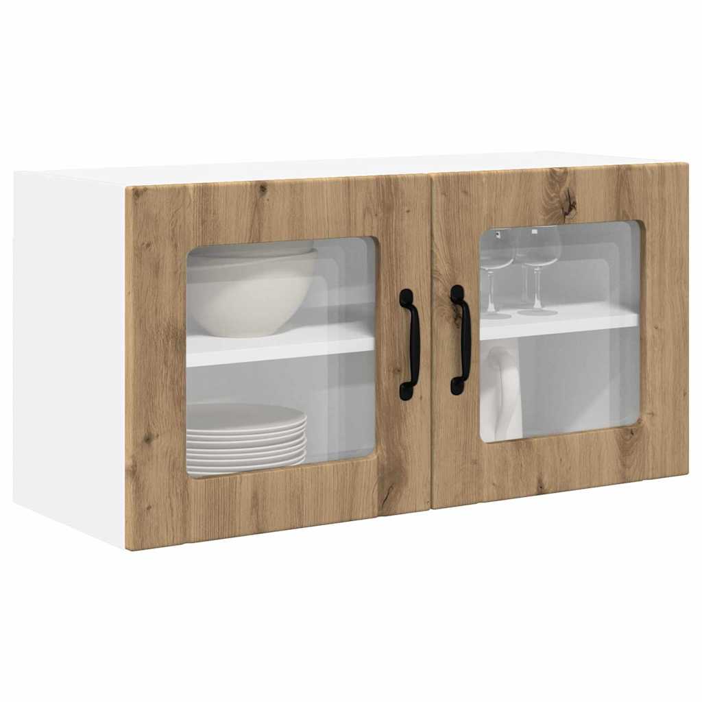 Dulap suspendat de bucatarie Stejar Artizanal 80 x 31 x 40 cm — imaginea 4