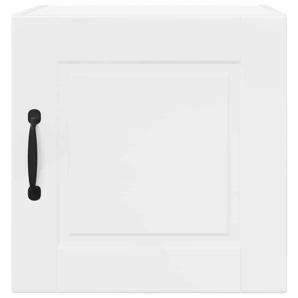 Dulap suspendat de bucatarie cu raft Alb lucios 40 x 31 x 40 cm — imaginea 7