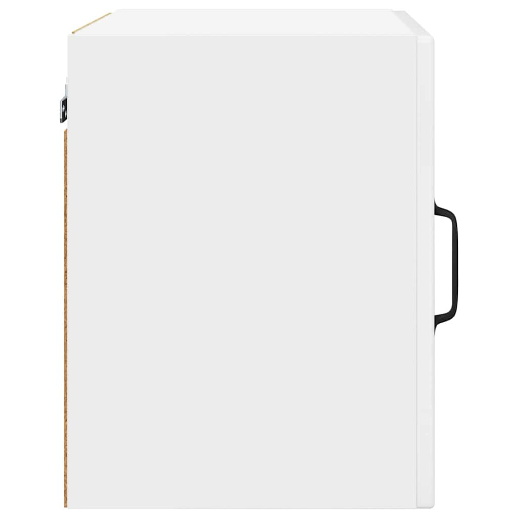 Dulap suspendat de bucatarie cu raft Alb lucios 40 x 31 x 40 cm — imaginea 8