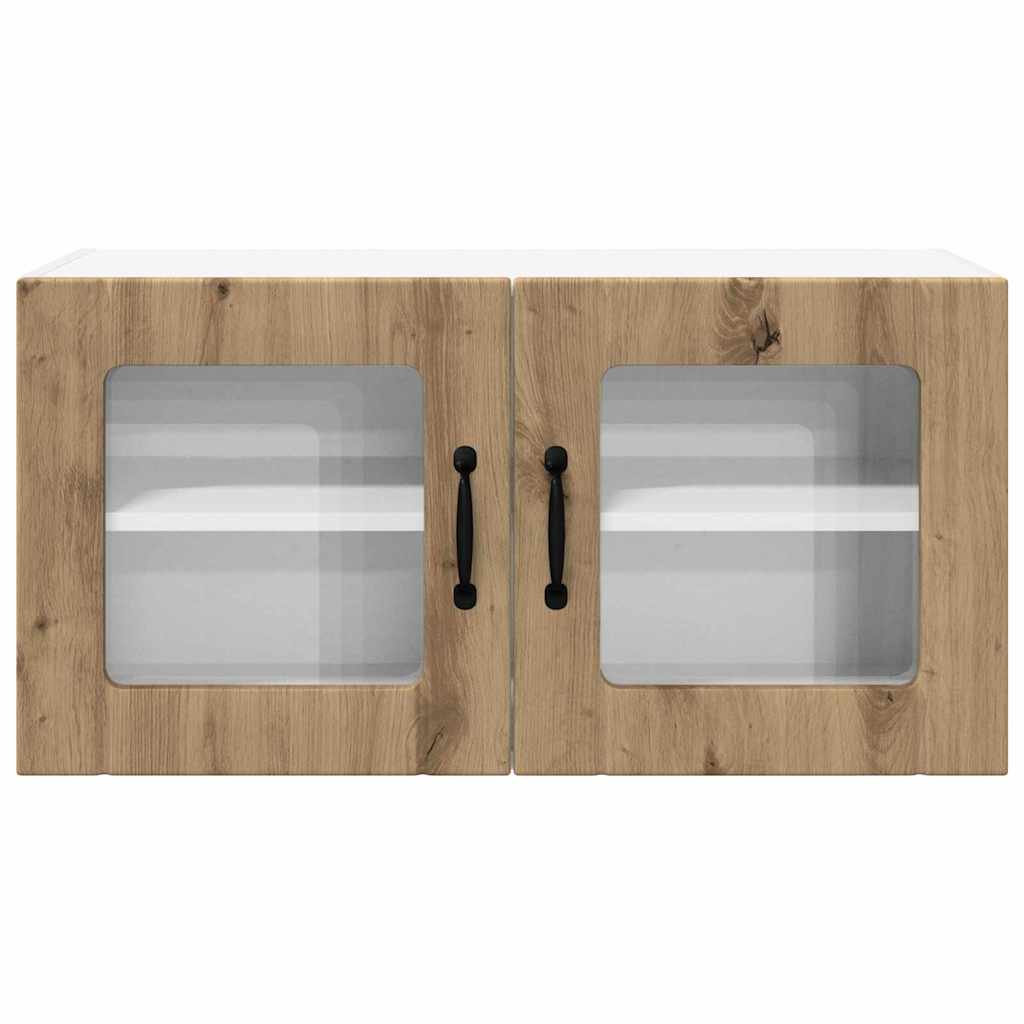 Dulap suspendat de bucatarie Stejar Artizanal 80 x 31 x 40 cm — imaginea 7