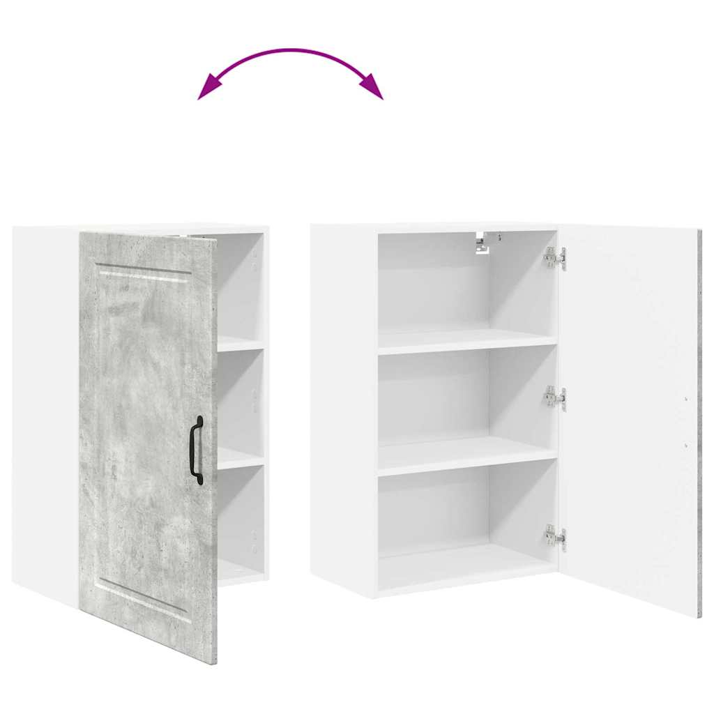 Dulap suspendat de bucatarie Gri din beton 50 x 31 x 80 cm — imaginea 12