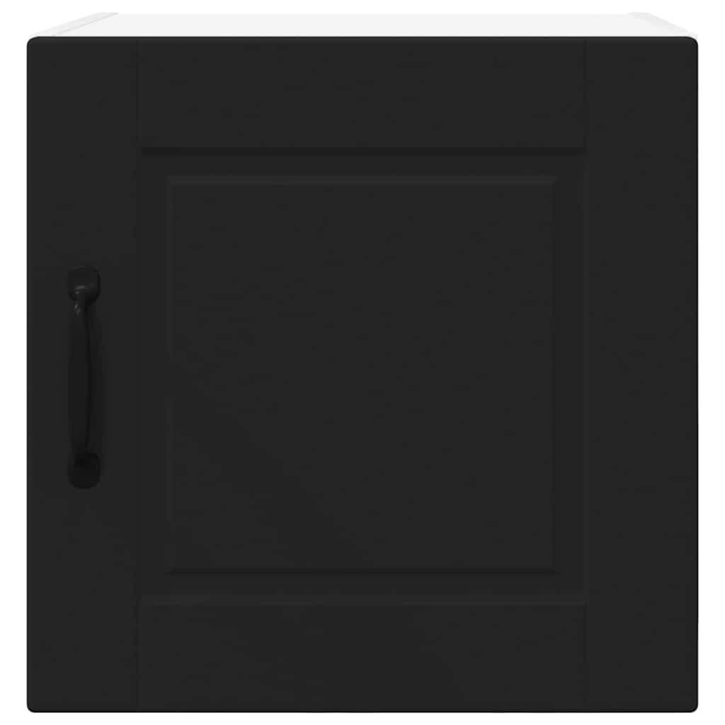 Dulap suspendat de bucatarie cu usa 2 pcs Negru 40 x 31 x 40 cm — imaginea 8