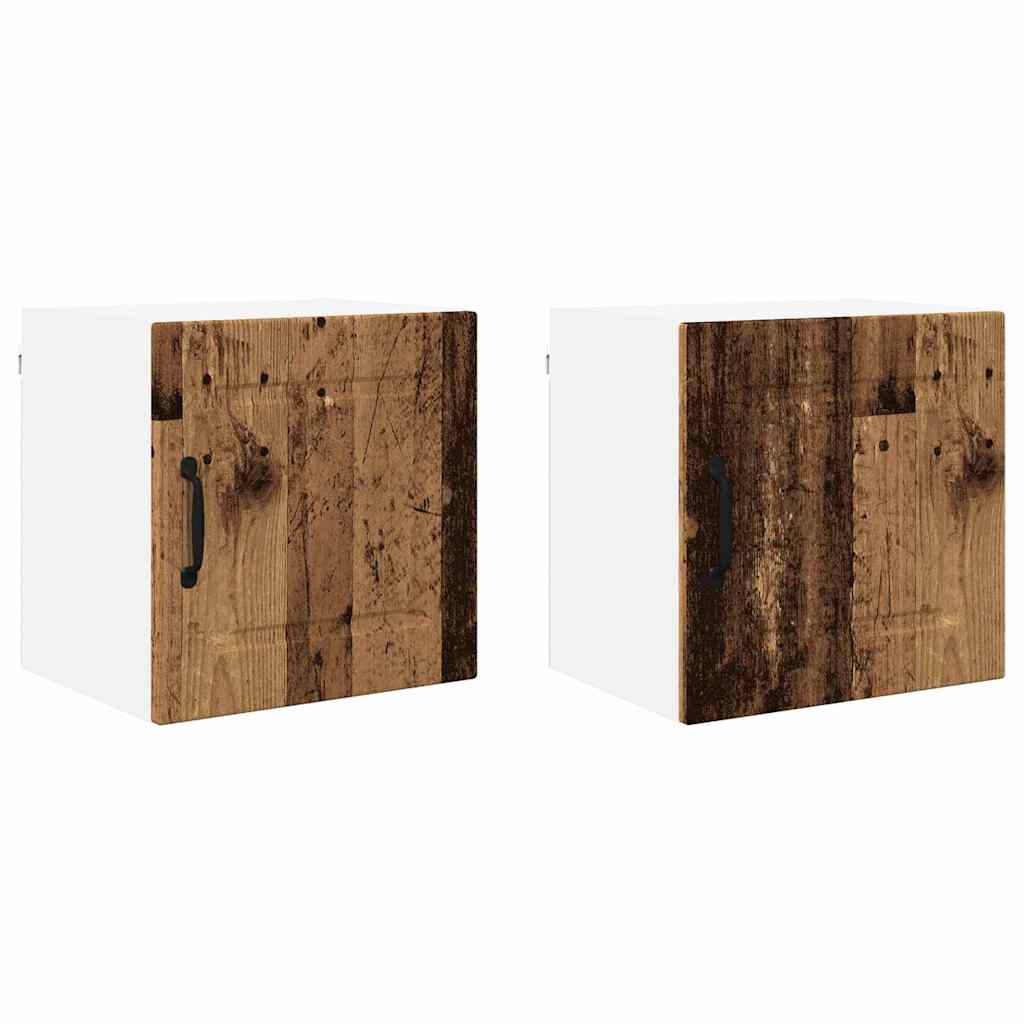 Dulap suspendat de bucatarie 2 pcs Lemn Vechi 40 x 31 x 40 cm