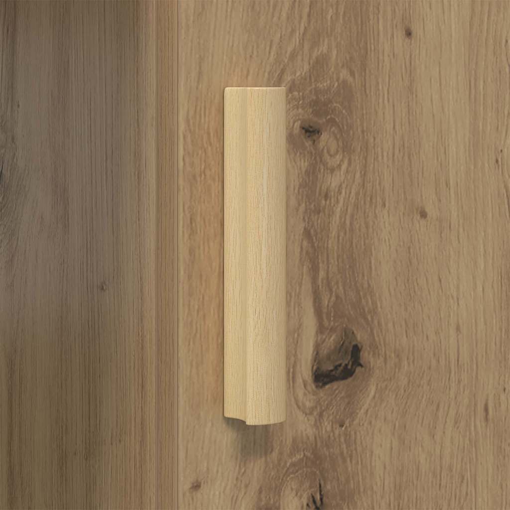 Birou cu raft Stejar Artizanal 140 x 50 x 75 cm Lemn compozit — imaginea 10