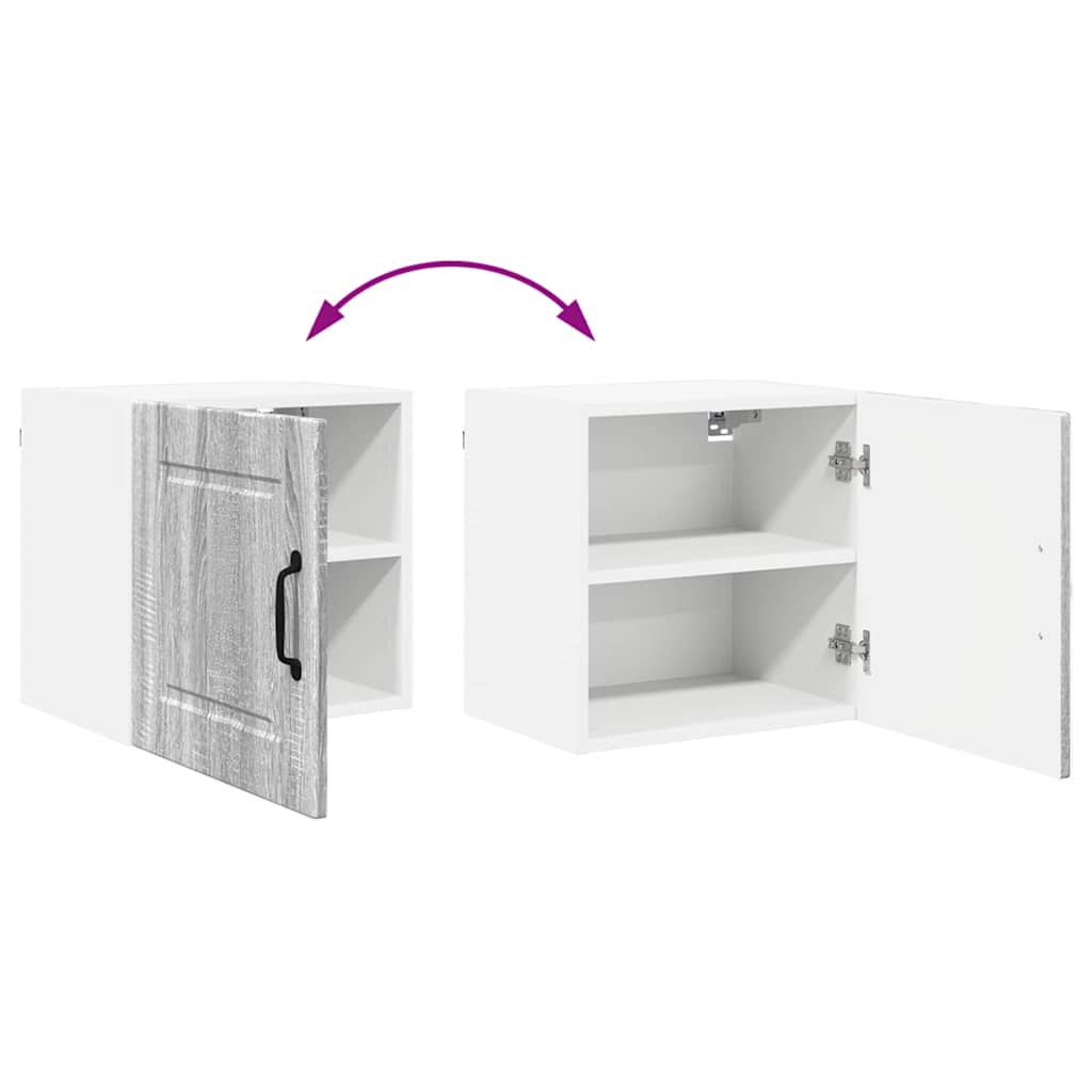 Dulap suspendat de bucatarie cu raft Gri Sonoma 40 x 31 x 40 cm — imaginea 12