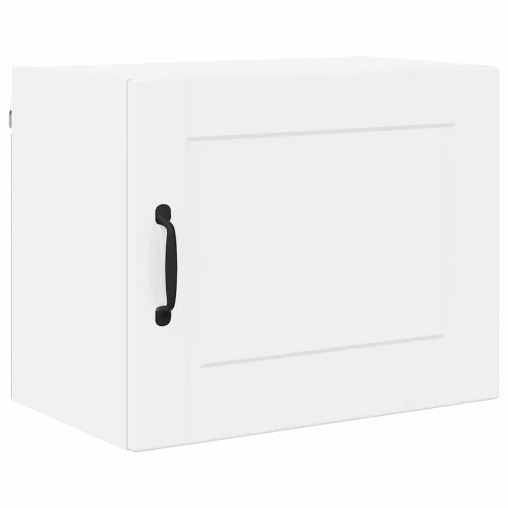 Dulap suspendat de bucatarie cu raft Alb lucios 50 x 31 x 40 cm