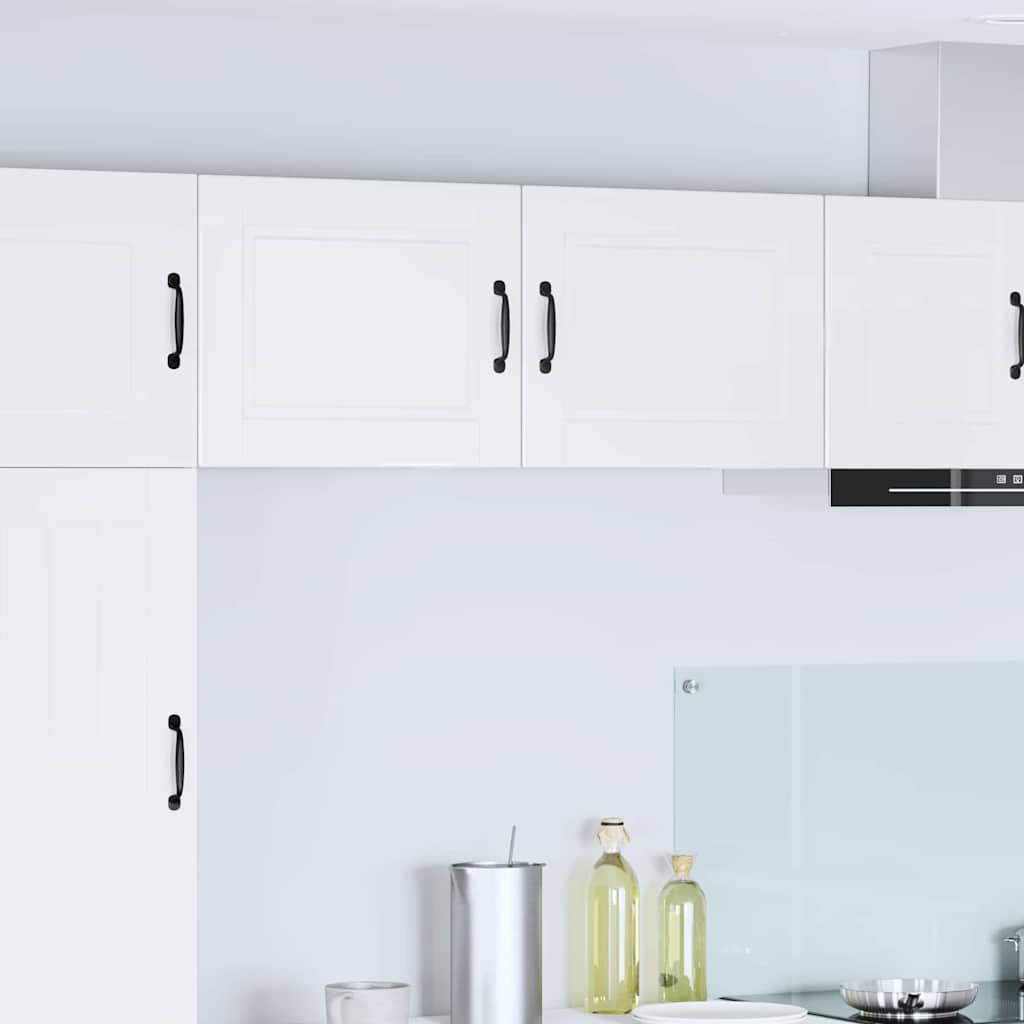 Dulap suspendat de bucatarie cu raft Alb lucios 50 x 31 x 40 cm — imaginea 2