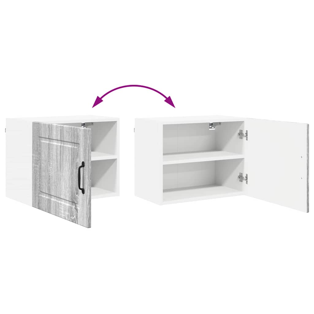 Dulap suspendat de bucatarie 2 pcs Gri Sonoma 50 x 31 x 40 cm — imaginea 13