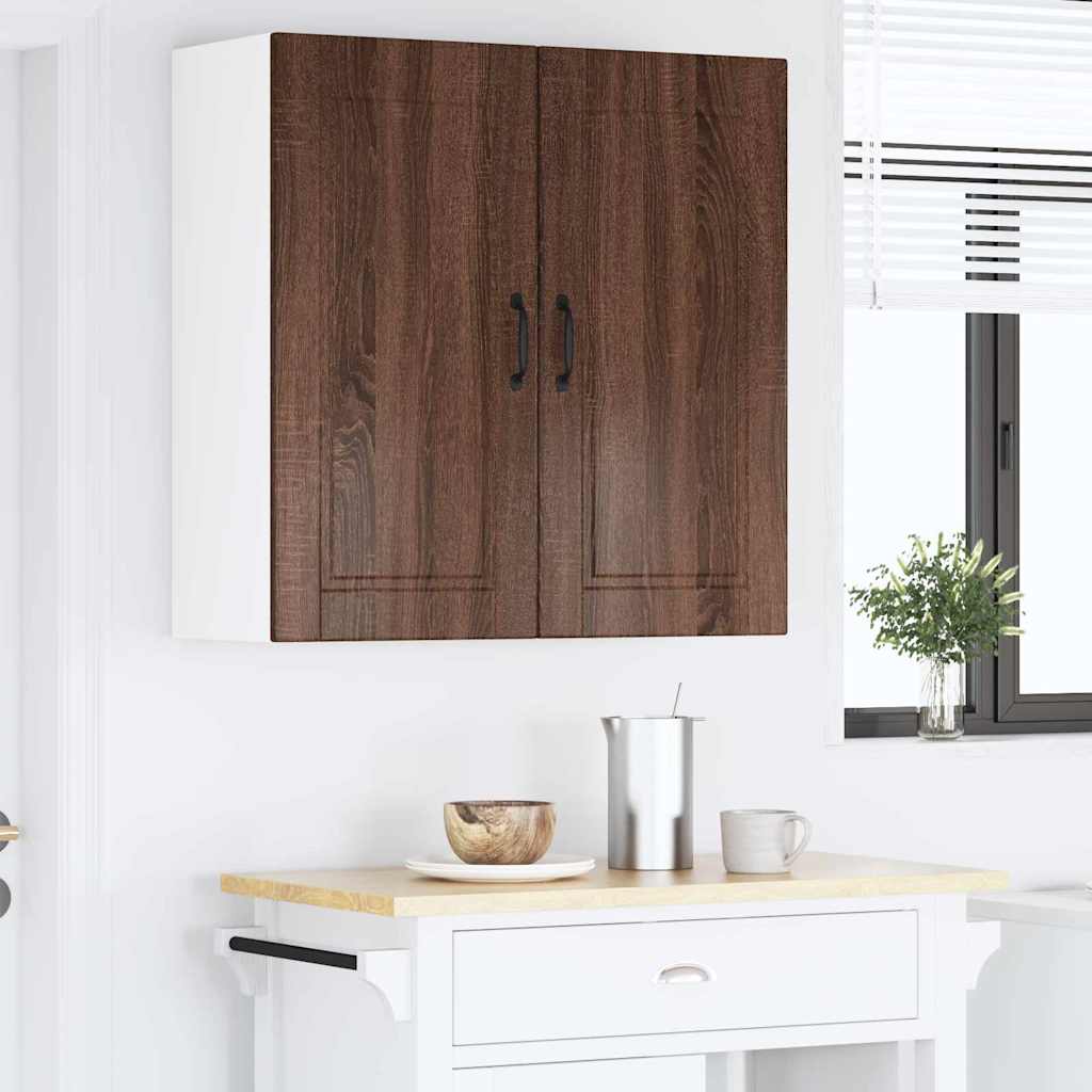 Dulap suspendat de bucatarie Stejar inchis 80 x 31 x 80 cm — imaginea 5