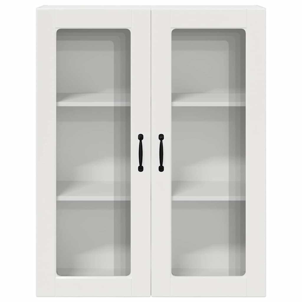 Dulap suspendat de bucatarie cu usa Alb lucios 80 x 31 x 100 cm — imaginea 7