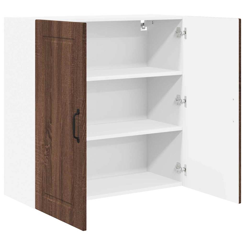 Dulap suspendat de bucatarie Stejar inchis 80 x 31 x 80 cm — imaginea 6