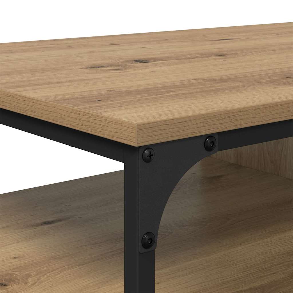 Masa de cafea Stejar Artizanal 100 x 50 x 45 cm Lemn compozit — imaginea 8