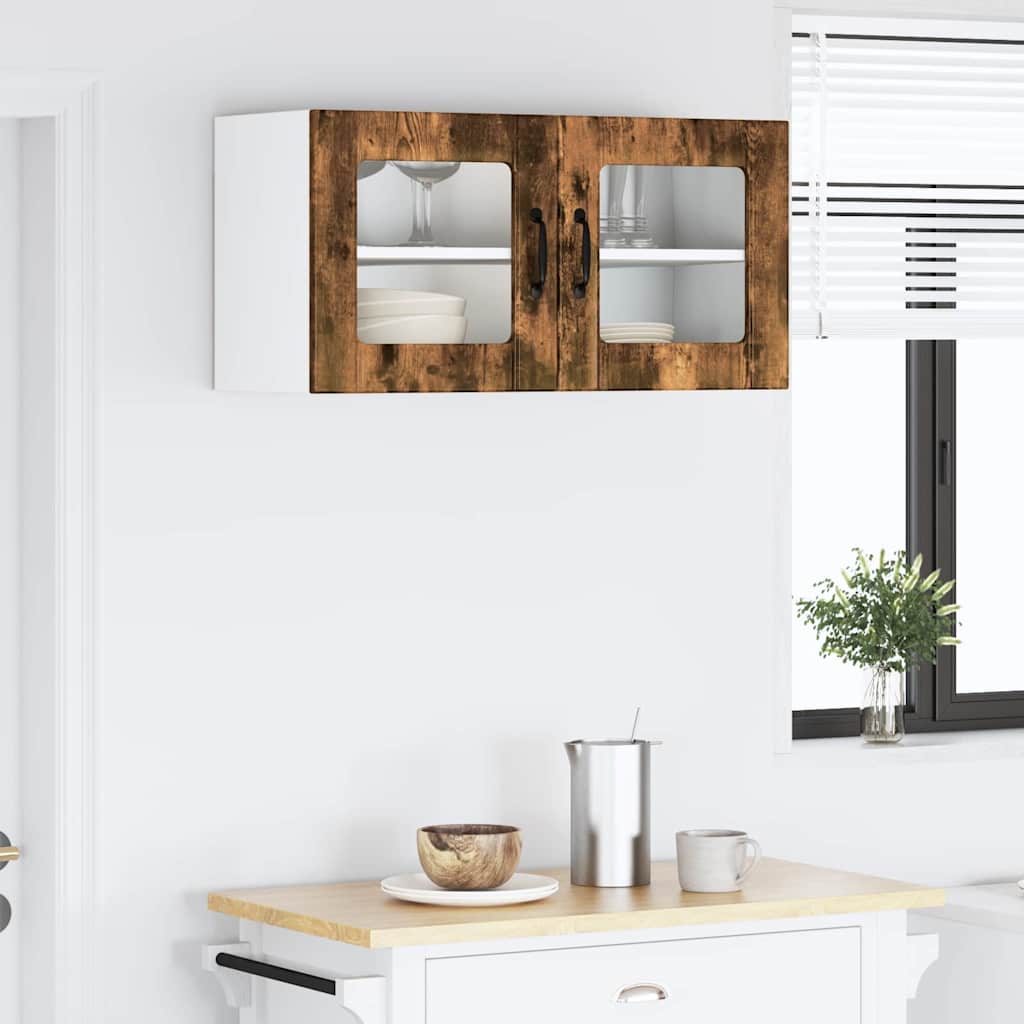 Dulap suspendat de bucatarie Stejar fumuriu 80 x 31 x 40 cm — imaginea 5