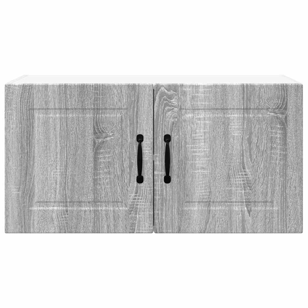 Dulap suspendat de bucatarie cu raft Gri Sonoma 80 x 31 x 40 cm — imaginea 7