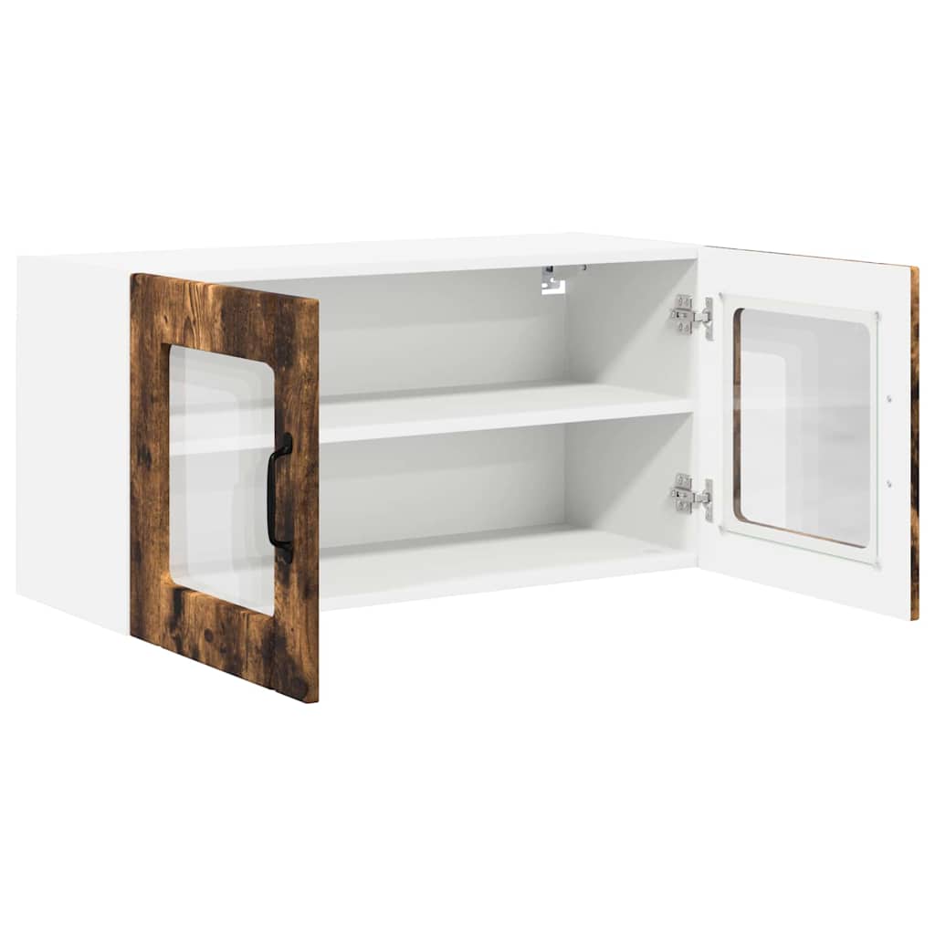 Dulap suspendat de bucatarie Stejar fumuriu 80 x 31 x 40 cm — imaginea 6