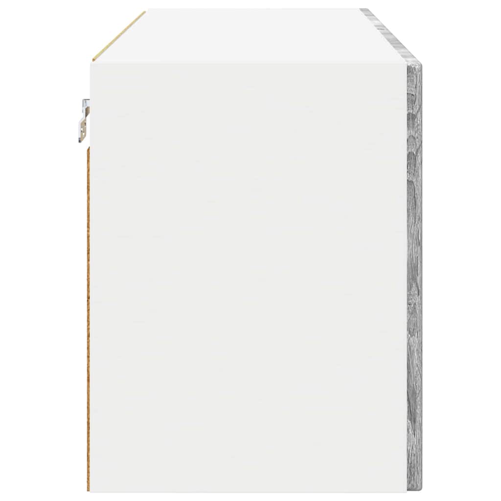 Dulap suspendat de bucatarie cu raft Gri Sonoma 80 x 31 x 40 cm — imaginea 8