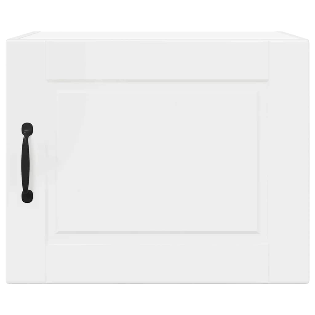 Dulap suspendat de bucatarie cu raft Alb lucios 50 x 31 x 40 cm — imaginea 7