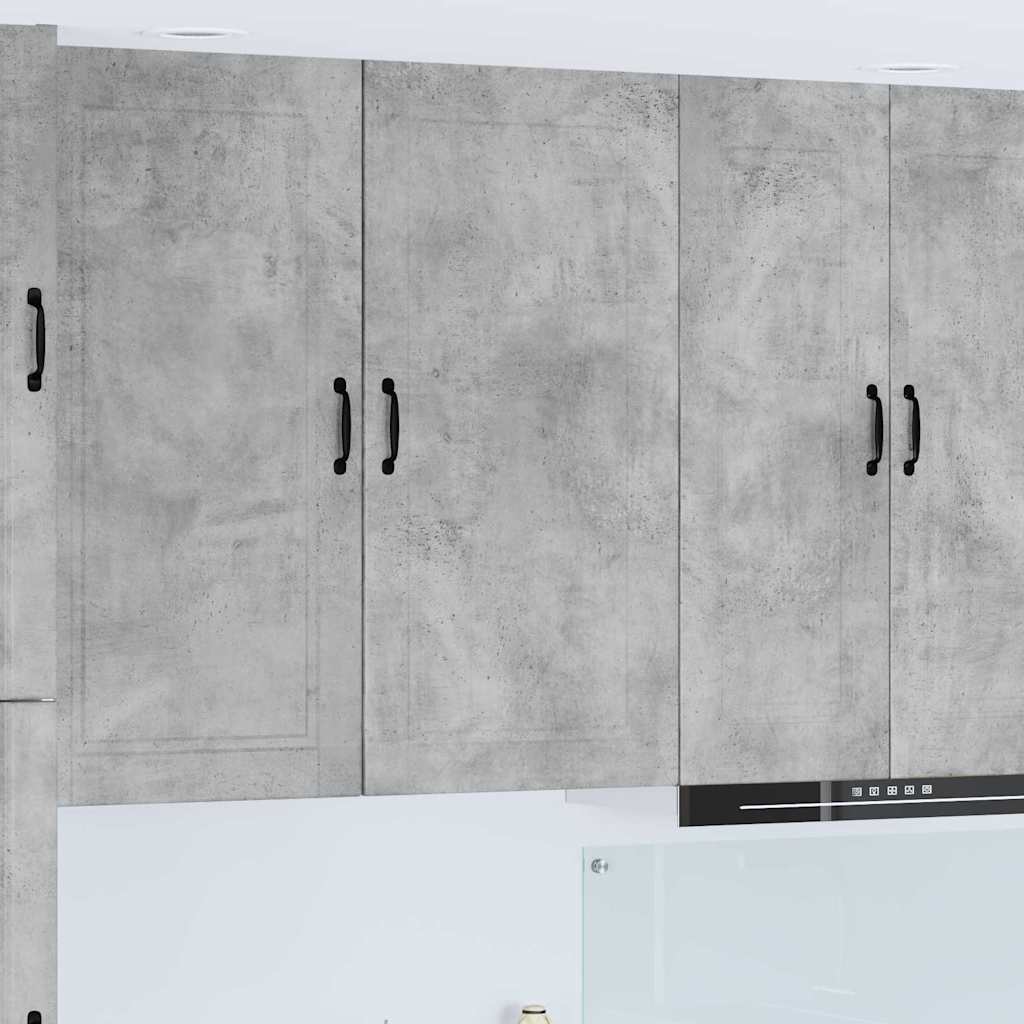 Dulap suspendat de bucatarie Gri din beton 50 x 31 x 100 cm — imaginea 2