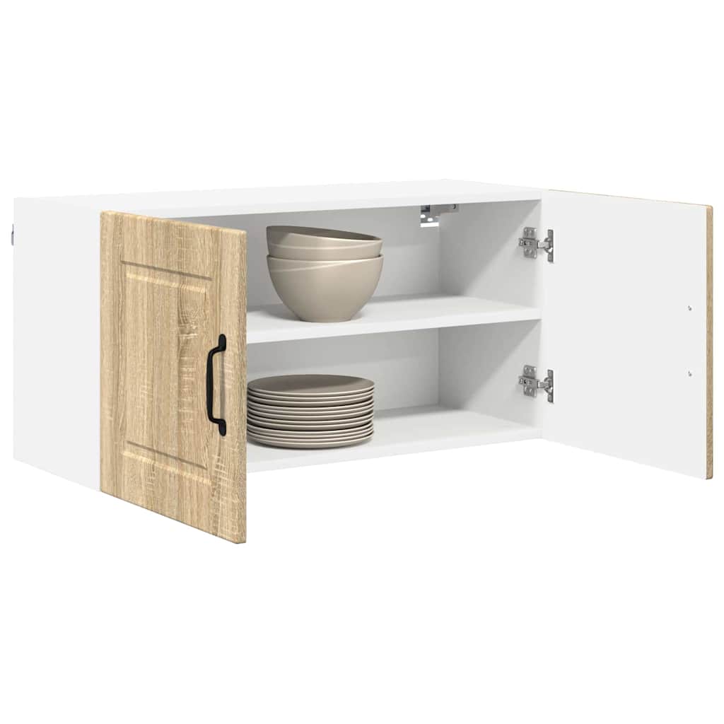 Dulap suspendat de bucatarie Stejar Sonoma 80 x 31 x 40 cm — imaginea 4