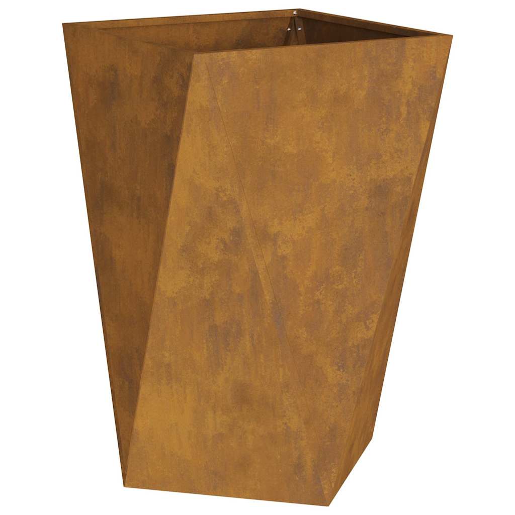 Jardiniera 2 pcs Ruginit 50 x 50 x 75 cm — imaginea 2
