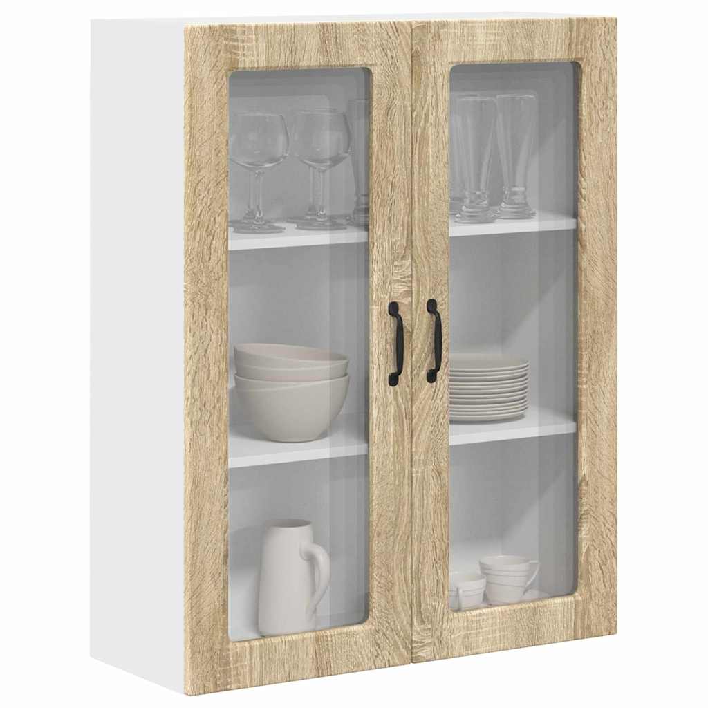 Dulap suspendat de bucatarie Stejar Sonoma 80 x 31 x 100 cm — imaginea 4
