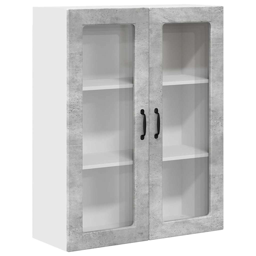 Dulap suspendat de bucatarie Gri din beton 80 x 31 x 100 cm