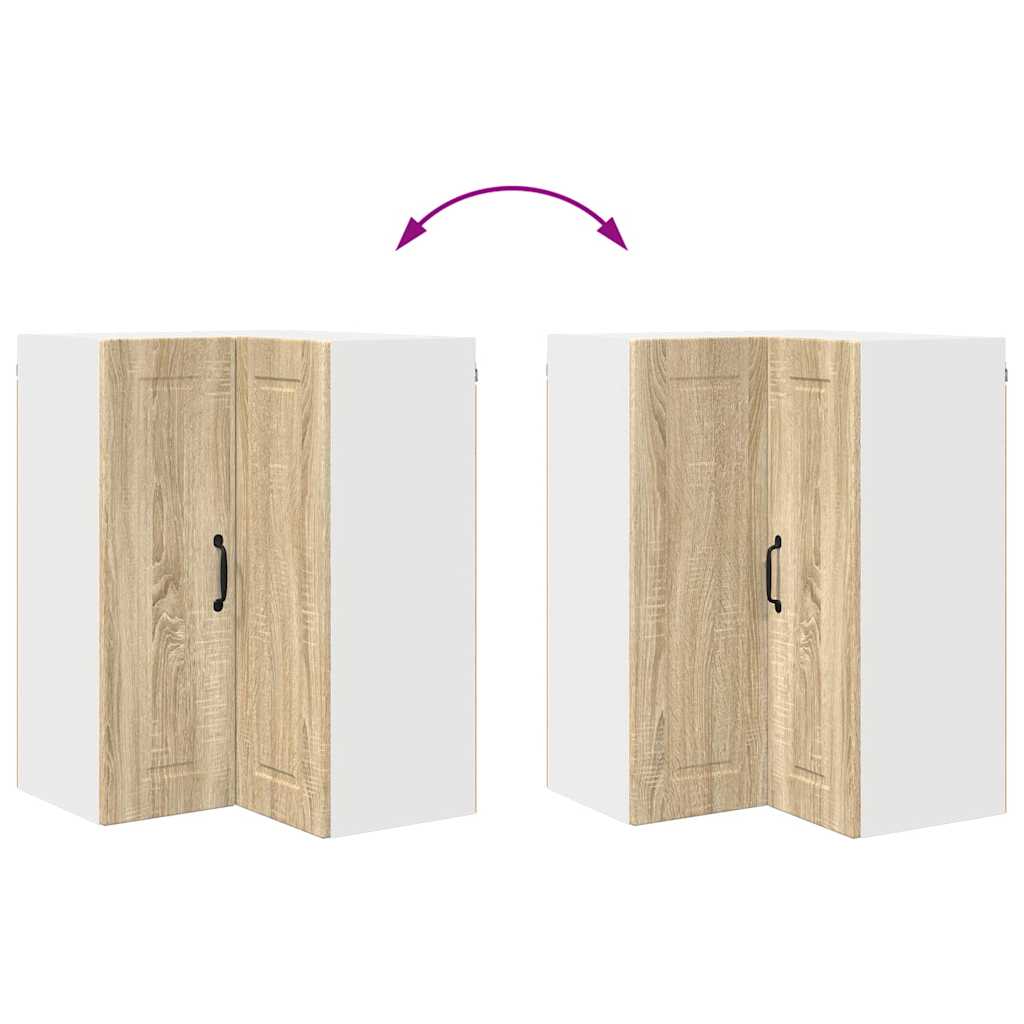 Dulap suspendat de bucatarie Stejar Sonoma 57 x 57 x 80 cm — imaginea 12