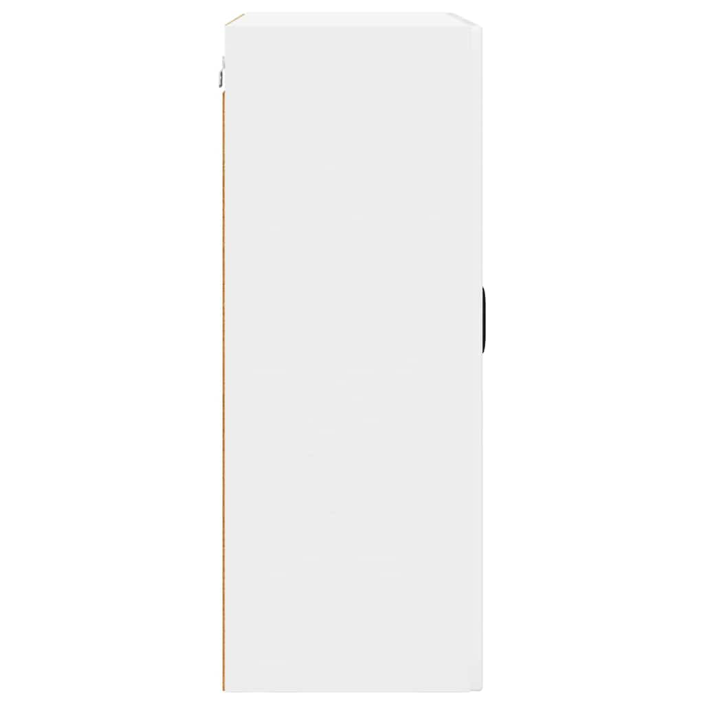 Dulap suspendat de bucatarie cu raft Alb lucios 60 x 31 x 80 cm — imaginea 8