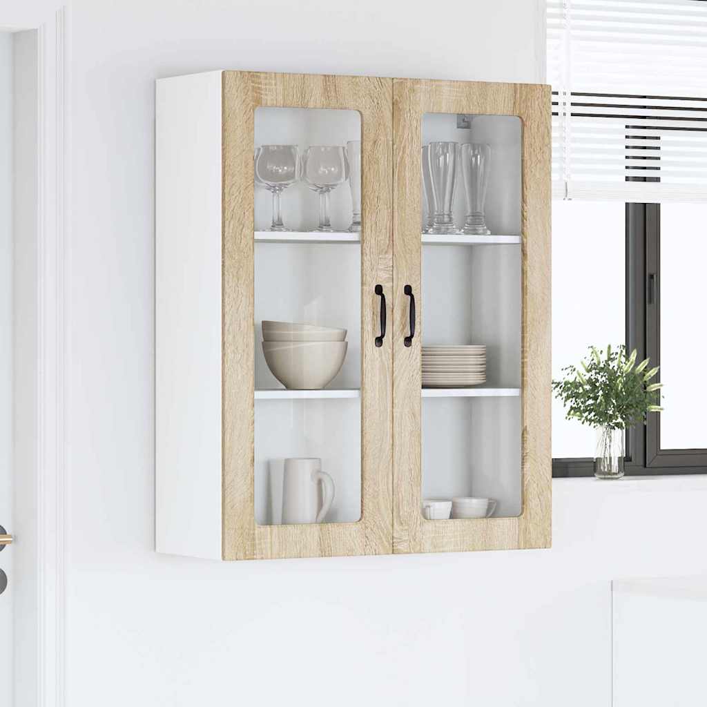 Dulap suspendat de bucatarie Stejar Sonoma 80 x 31 x 100 cm — imaginea 5