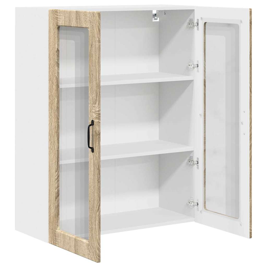 Dulap suspendat de bucatarie Stejar Sonoma 80 x 31 x 100 cm — imaginea 6