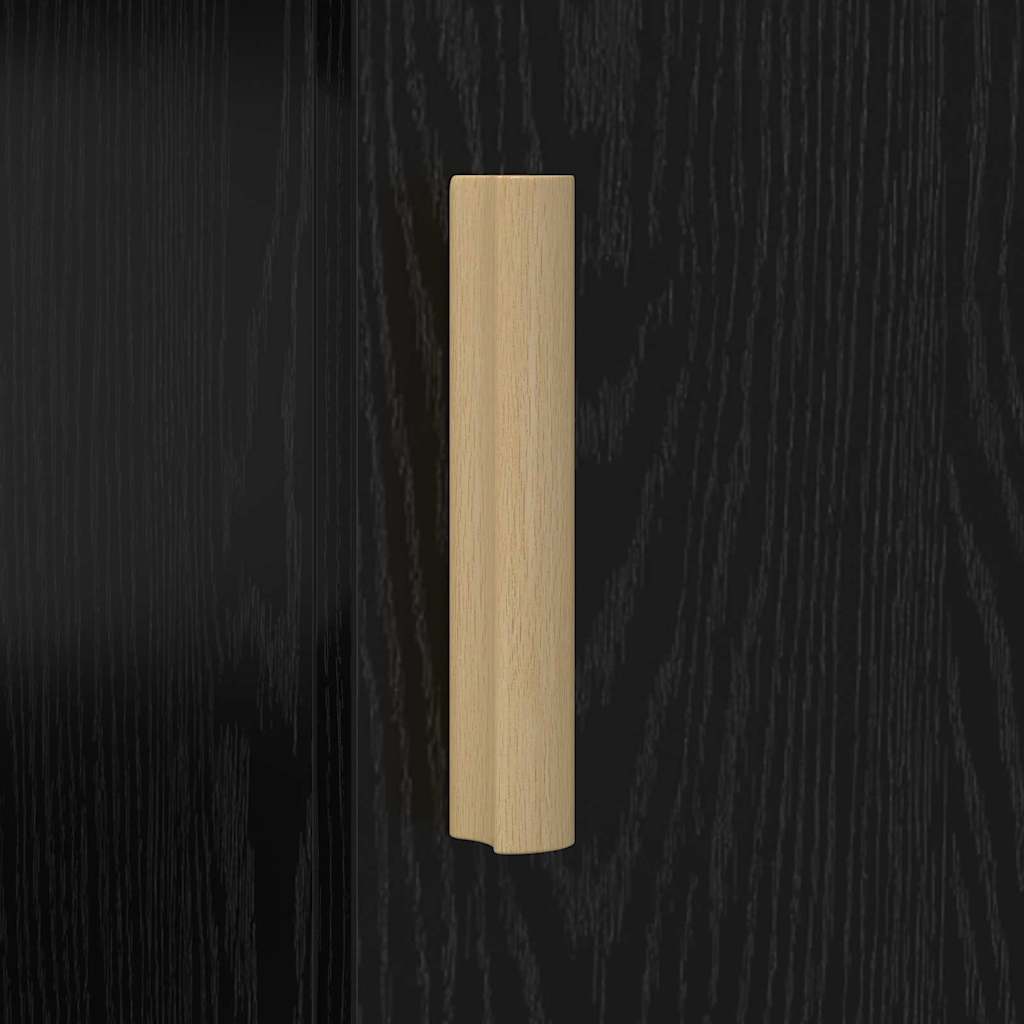 Birou cu raft Stejar Negru 140 x 50 x 75 cm Lemn compozit — imaginea 10