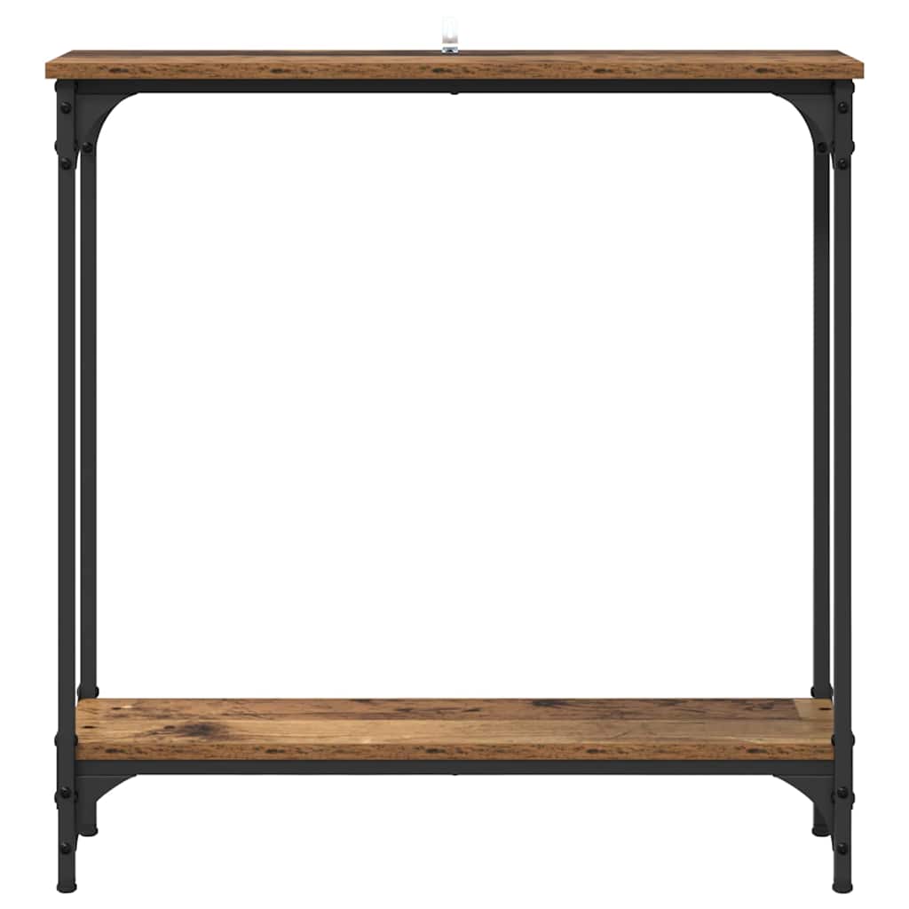 Masa de consola Lemn Vechi 75 x 22,5 x 75 cm Lemn compozit — imaginea 6