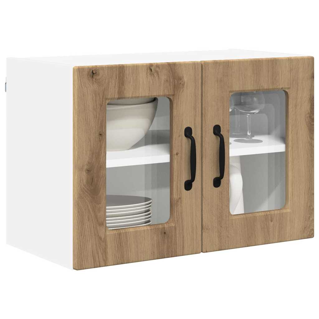 Dulap suspendat de bucatarie Stejar Artizanal 60 x 31 x 40 cm — imaginea 4