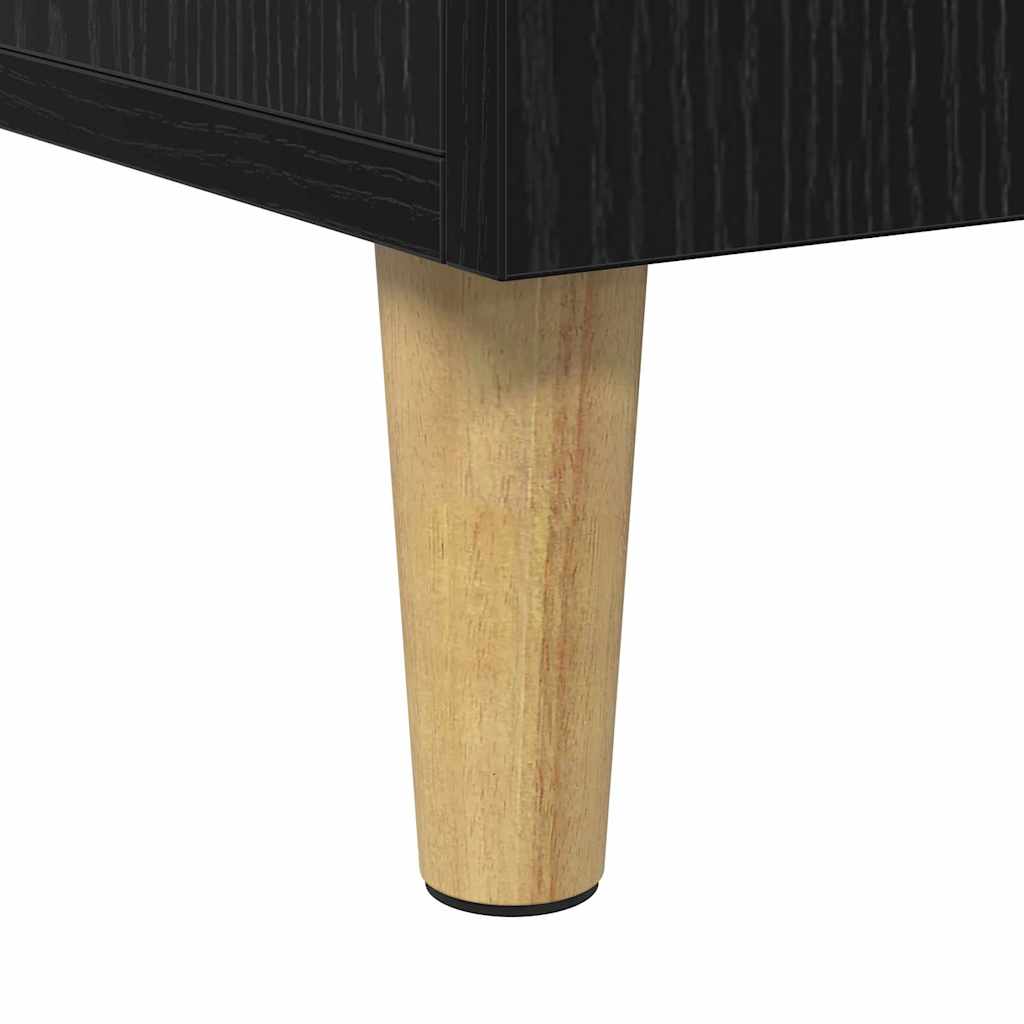 Birou cu raft Stejar Negru 140 x 50 x 75 cm Lemn compozit — imaginea 11