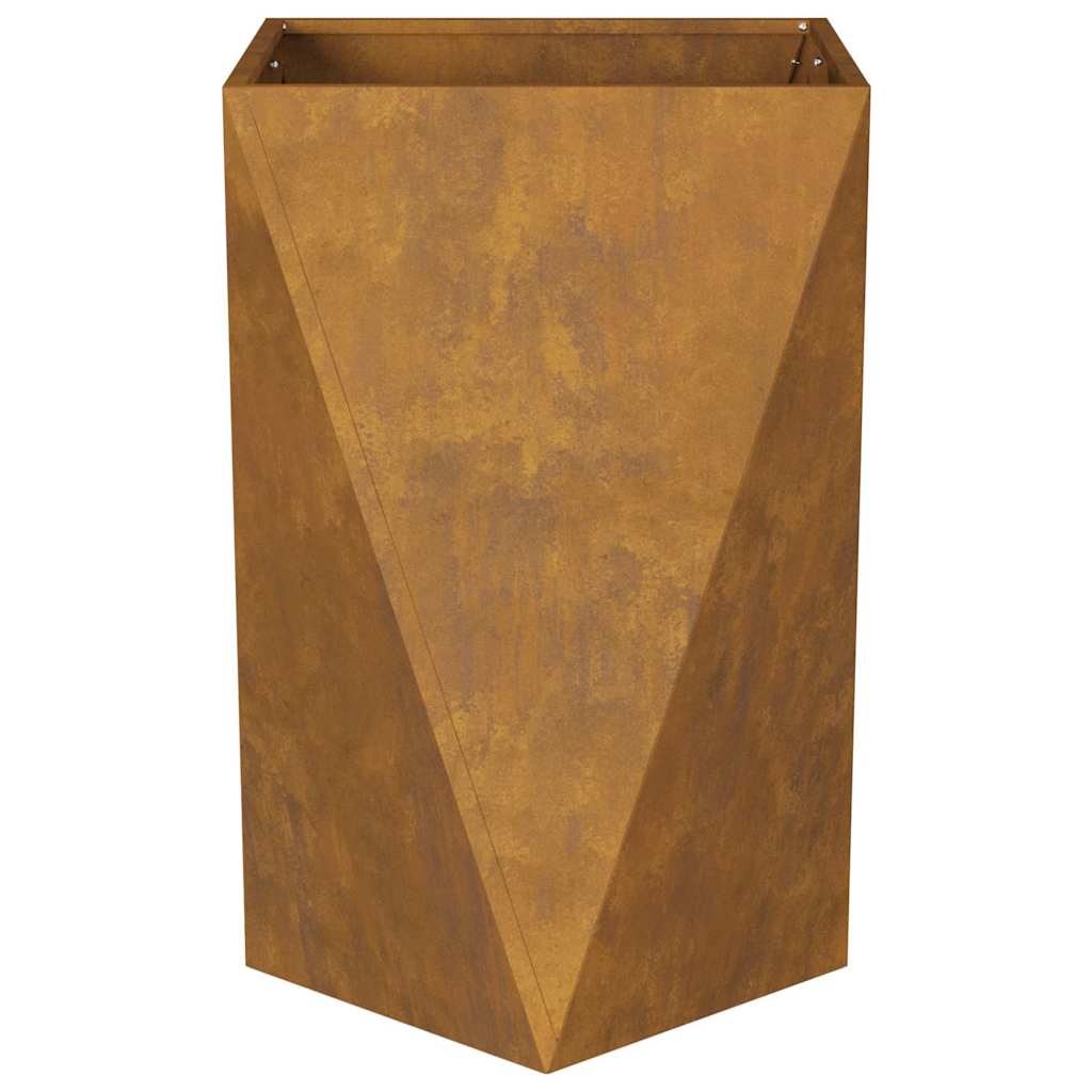 Jardiniera 2 pcs Ruginit 50 x 50 x 75 cm — imaginea 7