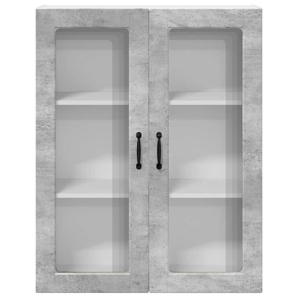 Dulap suspendat de bucatarie Gri din beton 80 x 31 x 100 cm — imaginea 7