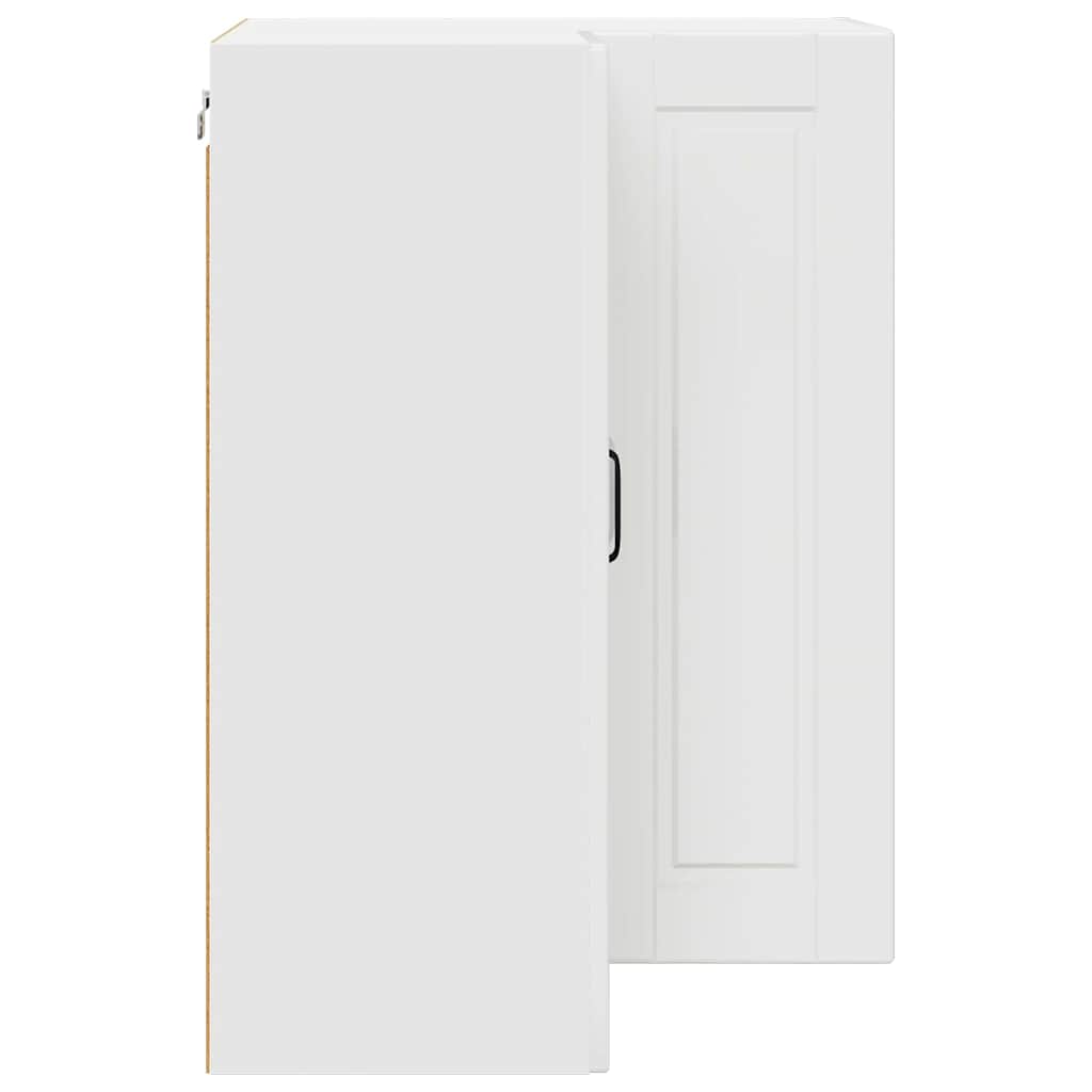 Dulap suspendat de bucatarie cu raft Alb lucios 57 x 57 x 80 cm — imaginea 8