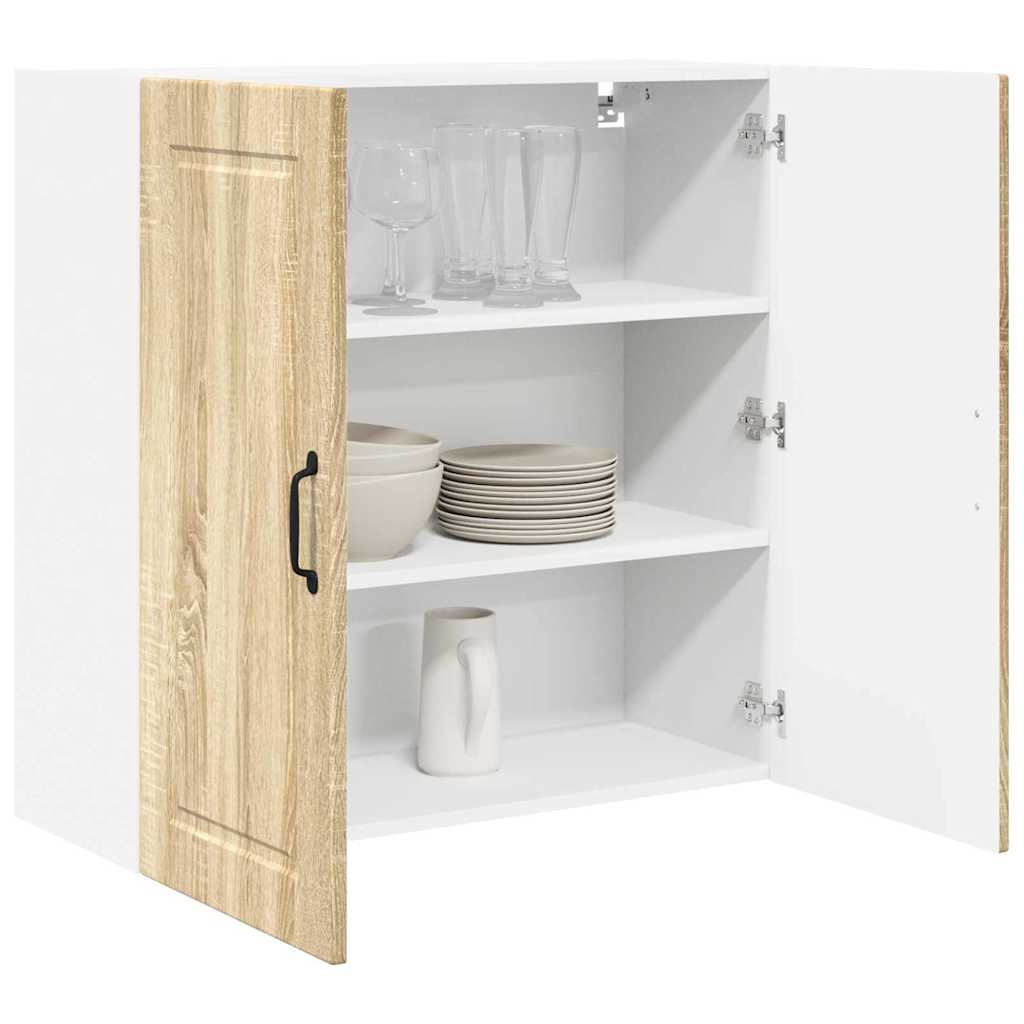 Dulap suspendat de bucatarie Stejar Sonoma 80 x 31 x 80 cm — imaginea 4