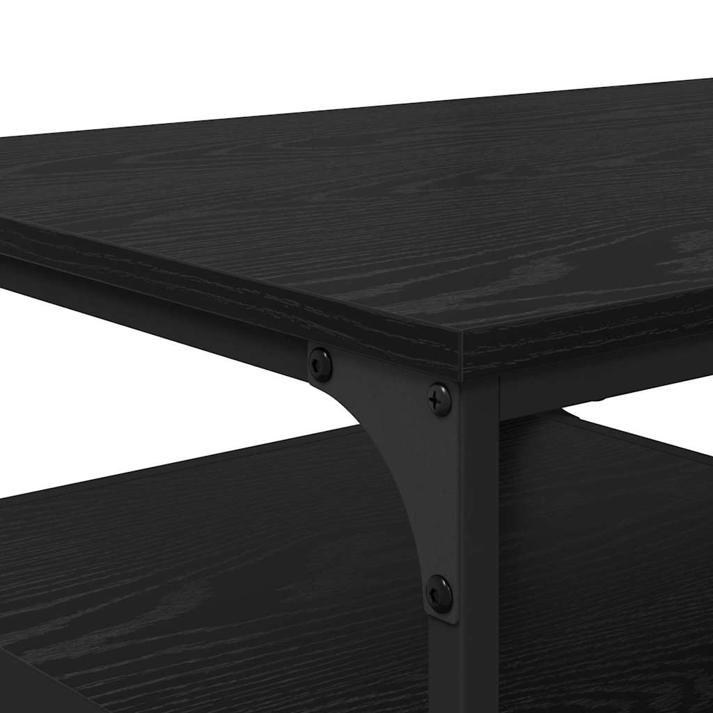 Masa de cafea Stejar Negru 90 x 49 x 40 cm Lemn compozit — imaginea 9