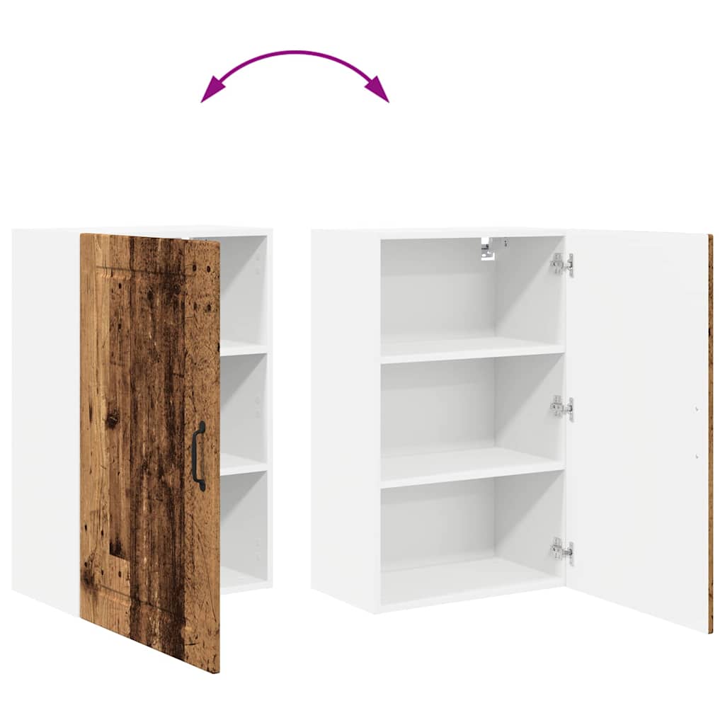 Dulap suspendat de bucatarie cu raft Lemn Vechi 50 x 31 x 80 cm — imaginea 12
