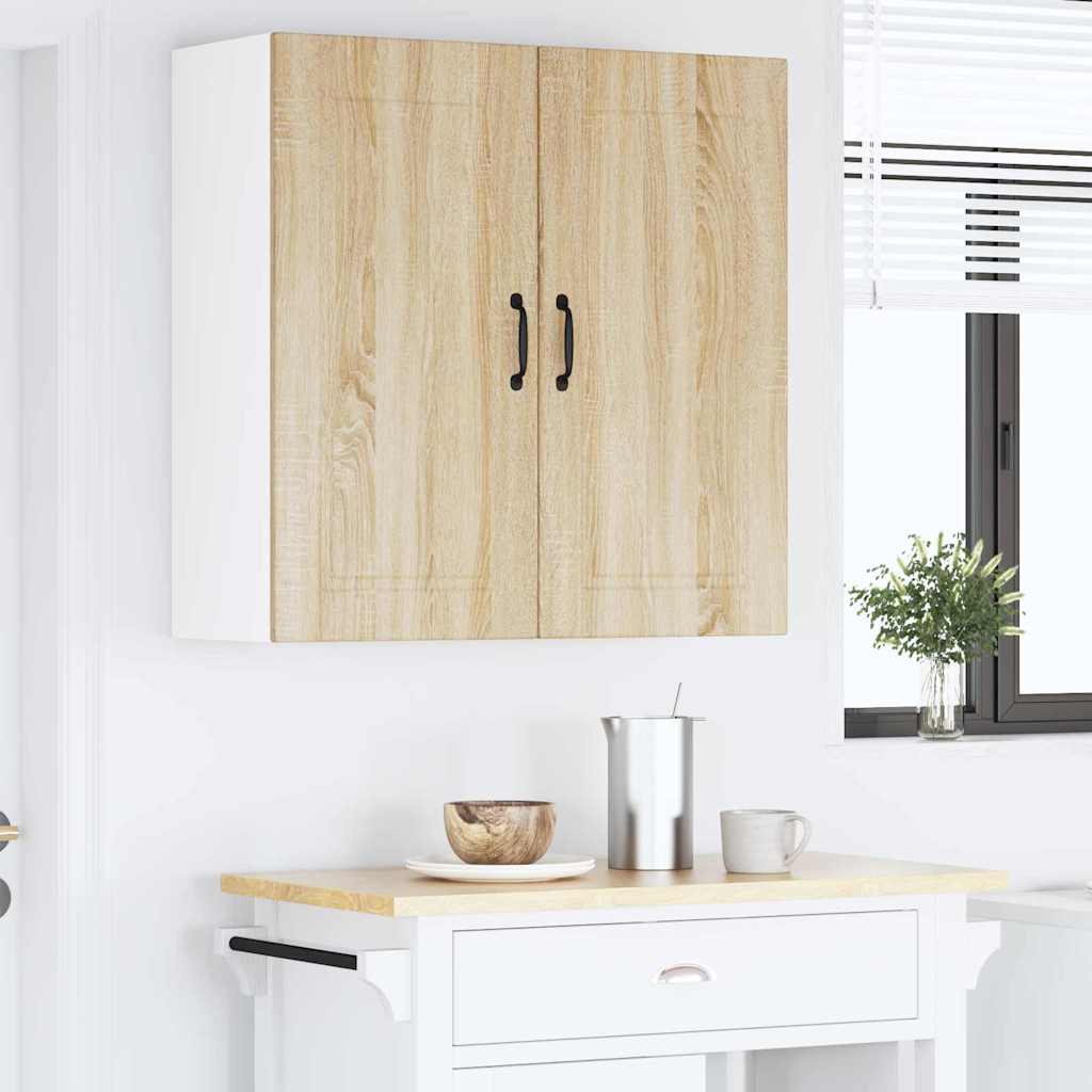 Dulap suspendat de bucatarie Stejar Sonoma 80 x 31 x 80 cm — imaginea 5