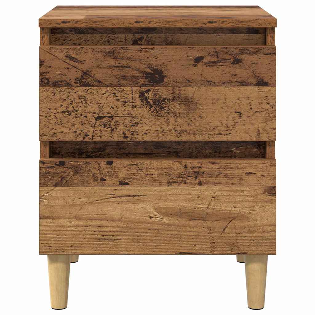 Dulapuri de pat 2 pcs Lemn Vechi 40 x 35 x 50 cm Lemn compozit — imaginea 8