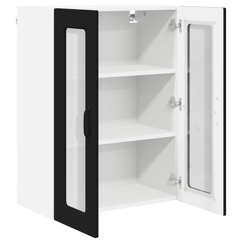 Dulap suspendat de bucatarie cu raft Negru 60 x 31 x 80 cm — imaginea 6