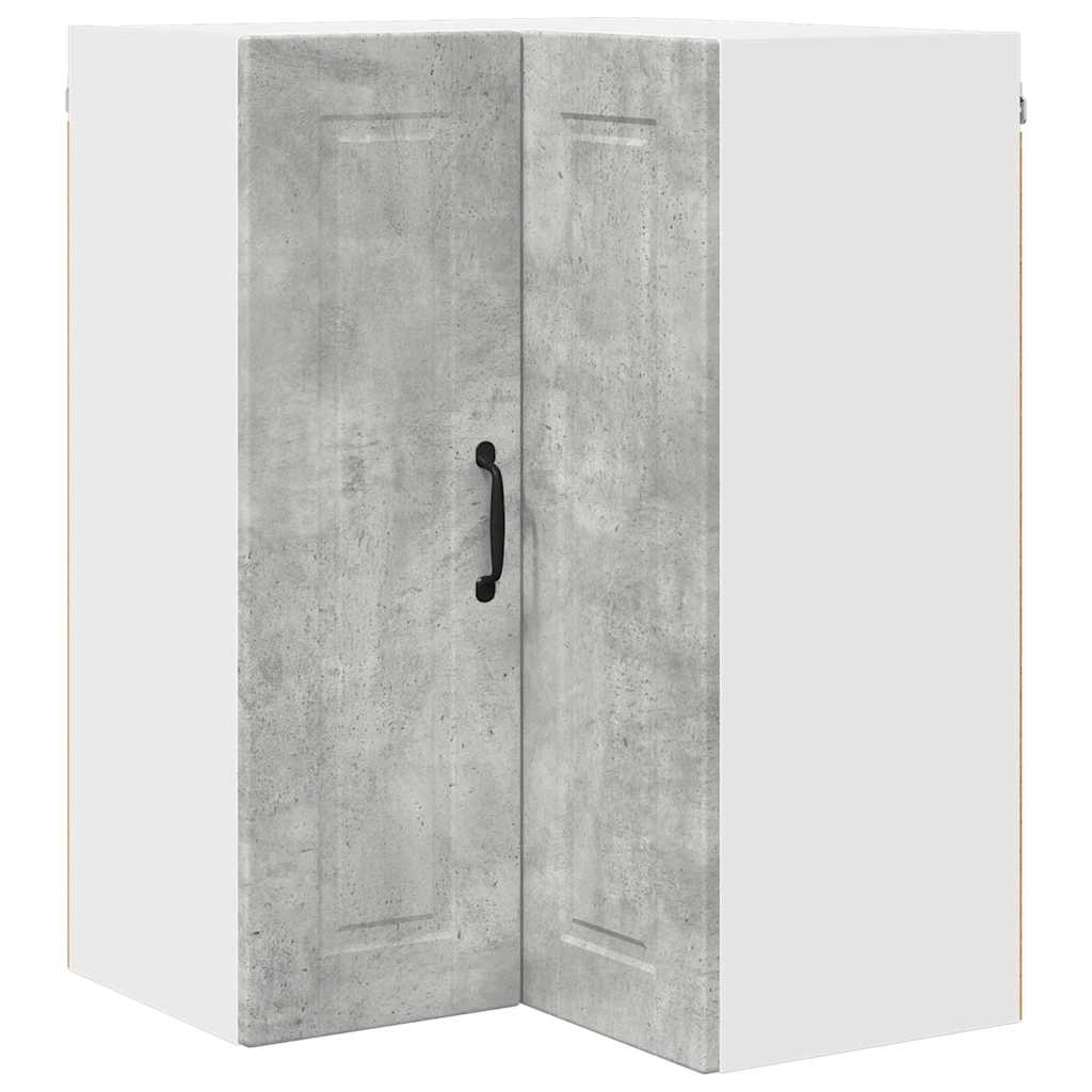 Dulap suspendat de bucatarie Gri din beton 57 x 57 x 80 cm