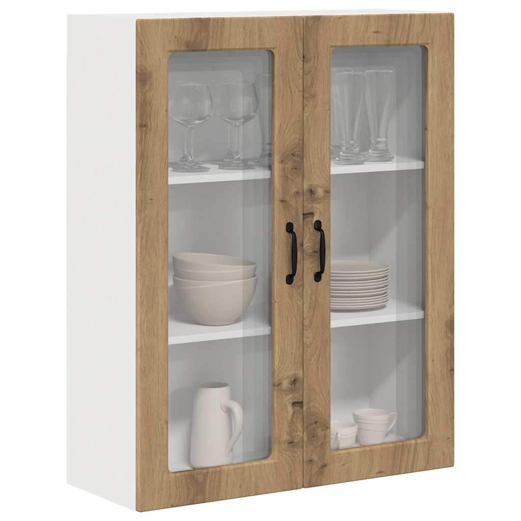 Dulap suspendat de bucatarie Stejar Artizanal 80 x 31 x 100 cm — imaginea 4
