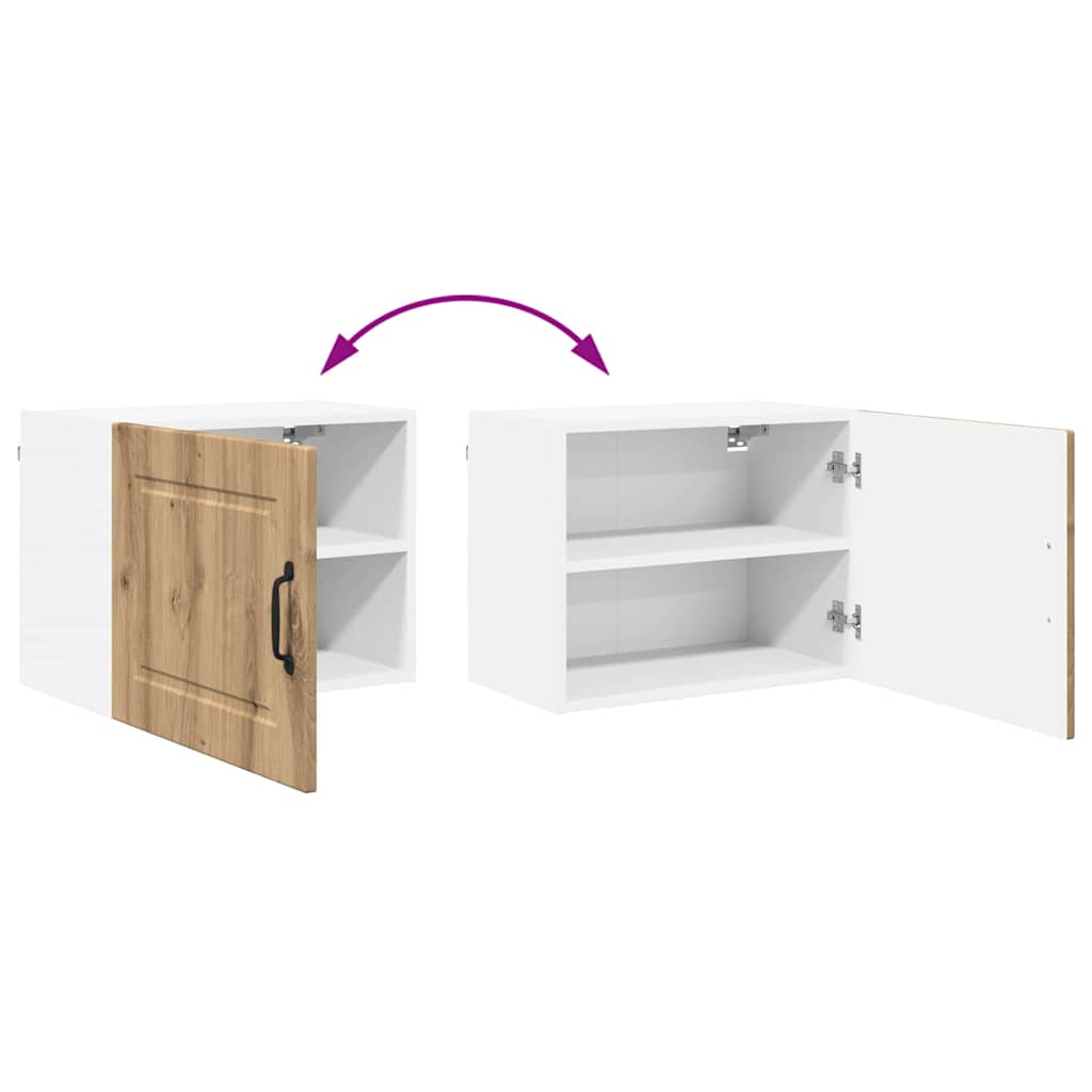 Dulap suspendat de bucatarie Stejar Artizanal 50 x 31 x 40 cm — imaginea 12