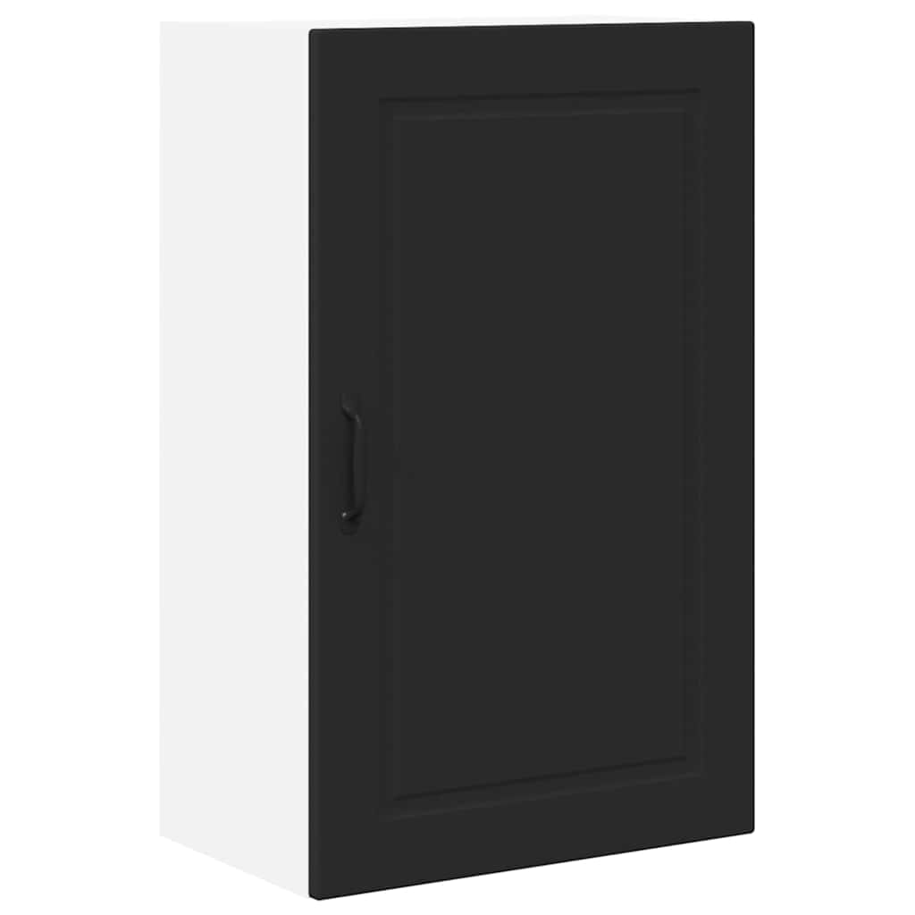 Dulap suspendat de bucatarie cu raft Negru 50 x 31 x 80 cm — imaginea 4
