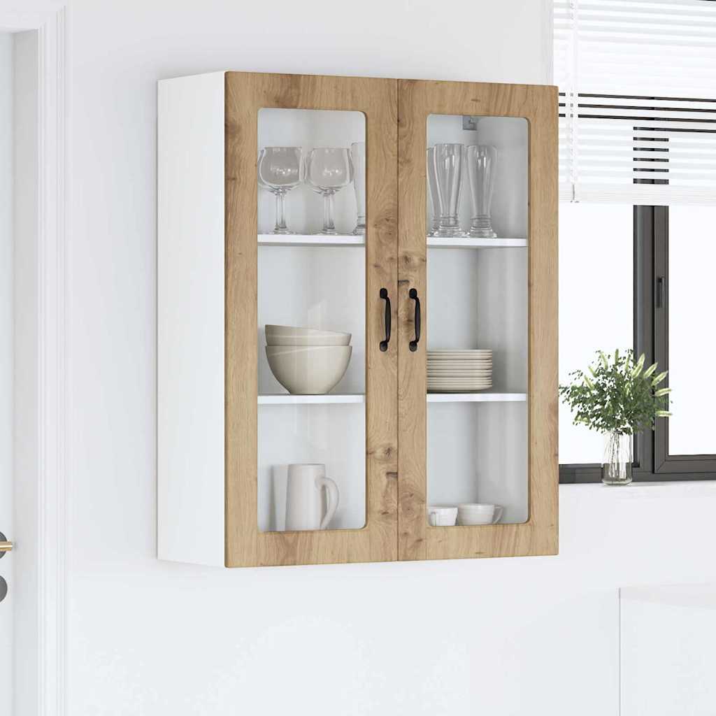 Dulap suspendat de bucatarie Stejar Artizanal 80 x 31 x 100 cm — imaginea 5